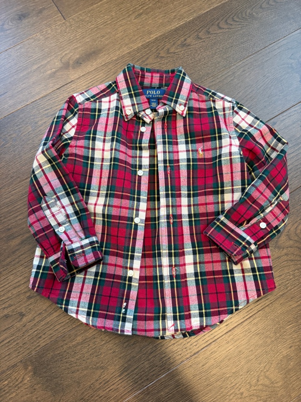 Polo by Ralph Lauren Boys Plaid Button-Down Shirt Size 2 - C39-030